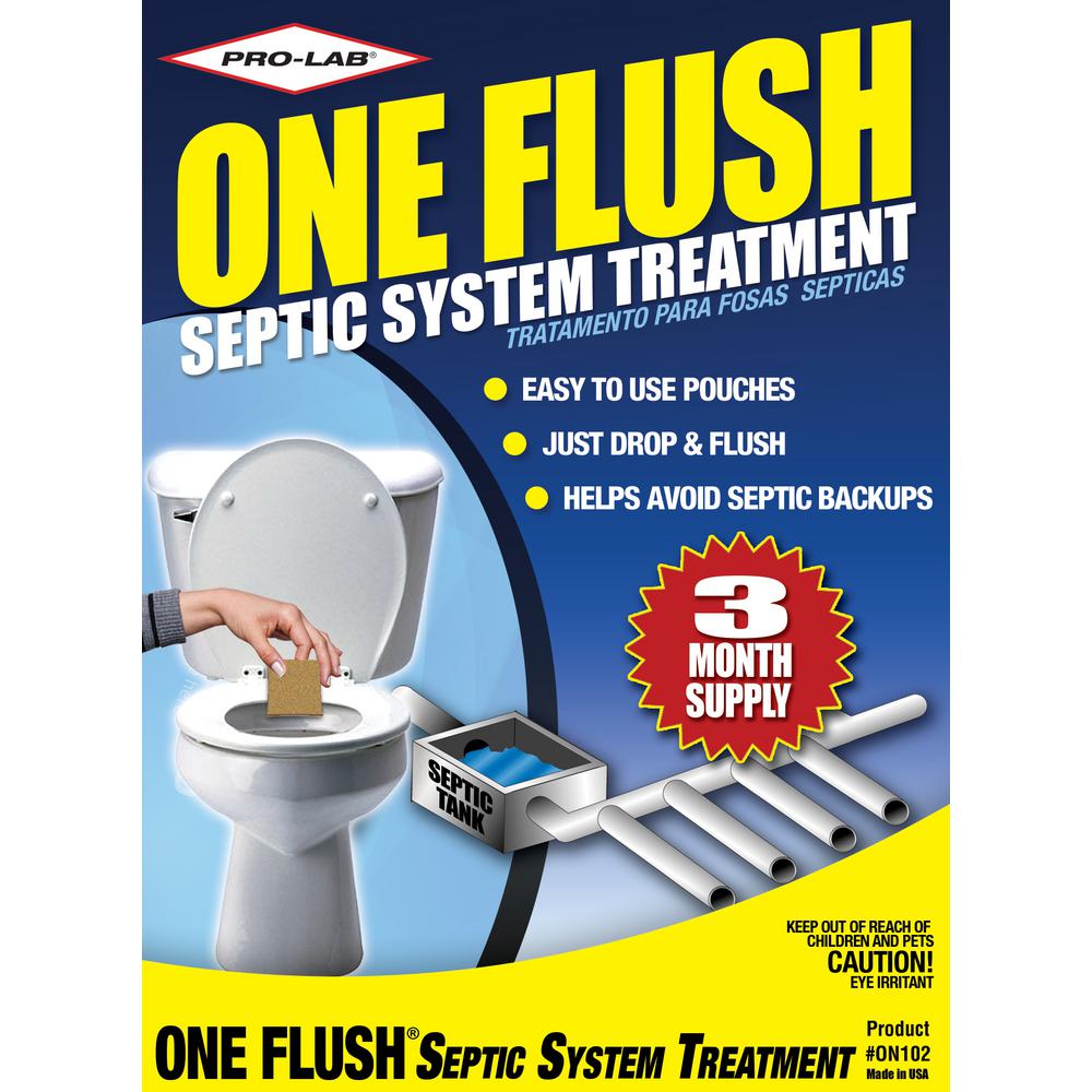 Pro Lab One Flush Septic Treatment 3 Month Supply On102 The Home Depot