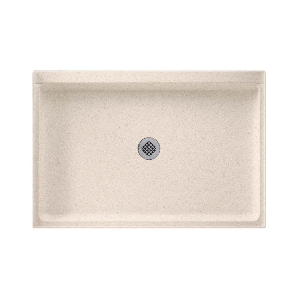 36 Brown Shower Bases Pans Showers The Home Depot 32 In X 48 Solid Surface Single Threshold Center Drain
