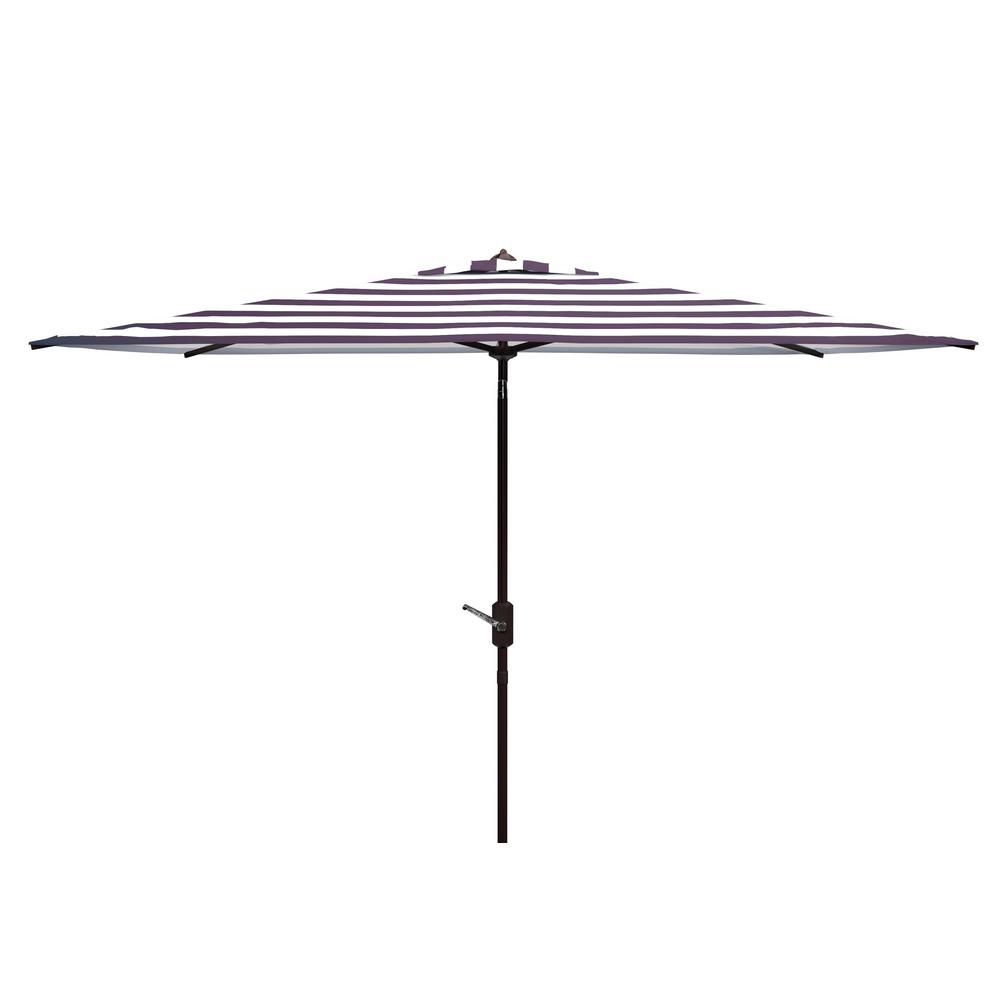 Safavieh Iris 10 Ft Aluminum Market Tilt Patio Umbrella In Black White Pat8304a The Home Depot