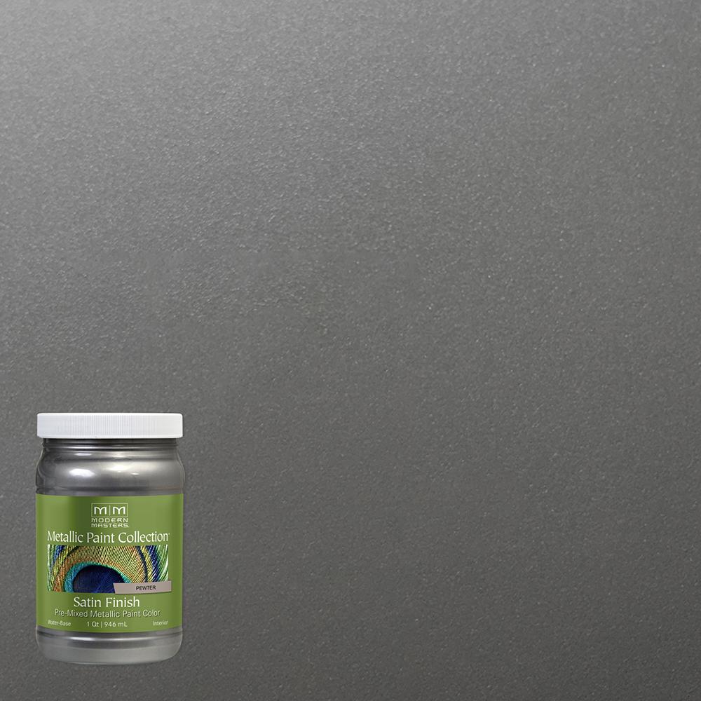 Pewter Metallic Faux Finish Wall Paint Interior Paint The Home