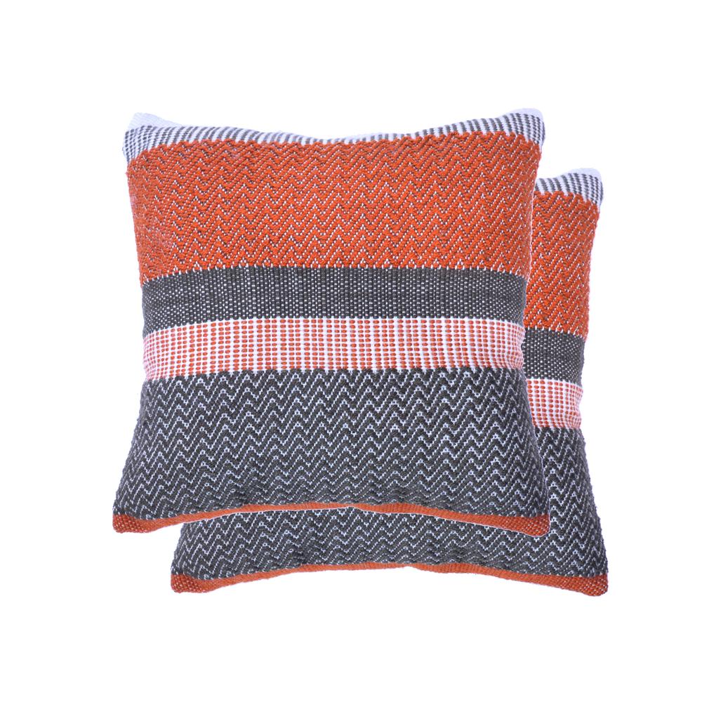 orange outdoor pillows