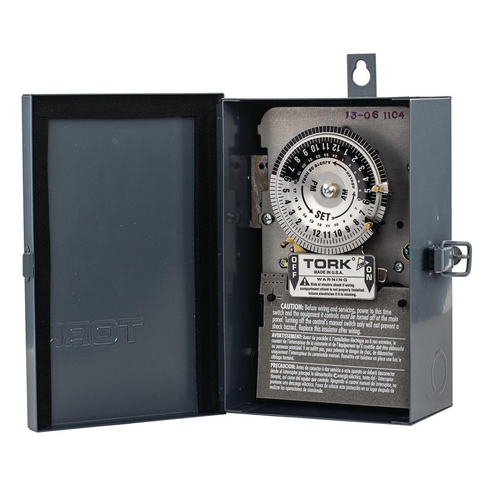 Best Rated Programmable Mechanical Timers Wiring Devices 208 277 Volt 24 Hour Mechanical Time Switch In Nema 3r Enclosure