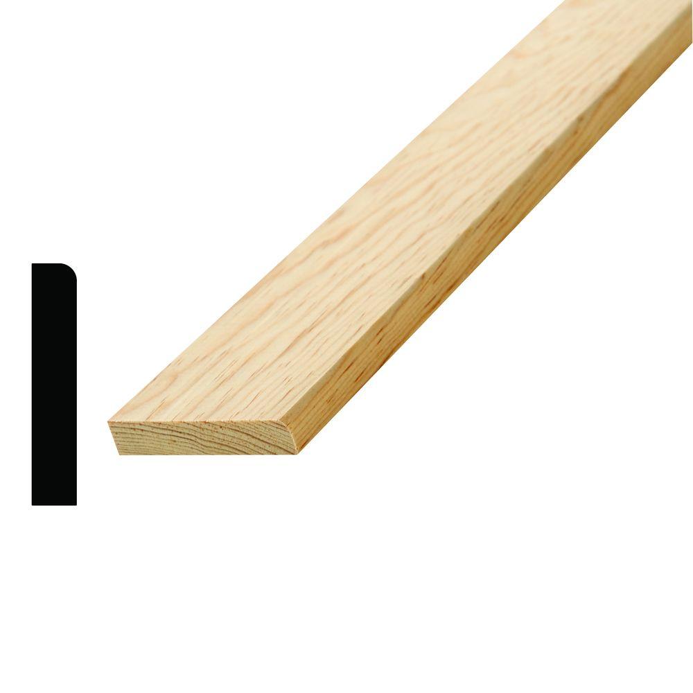 Alexandria Moulding WM 873 7/16 in. x 2-1/4 in. Pine Stop Moulding ...