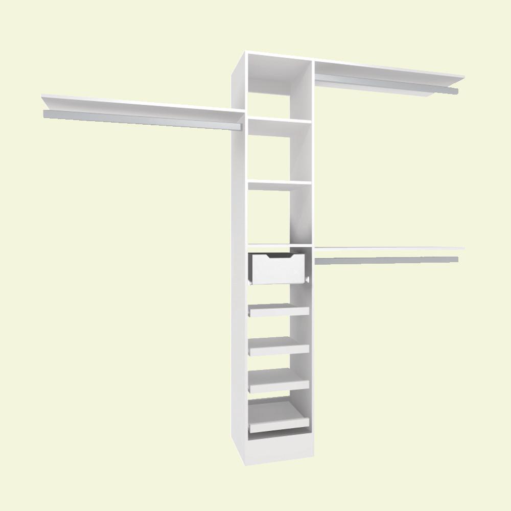 Modifi 84 In. H X 45 In. To 105 In. W X 15 In. D Reach-In Closet Kit In ...