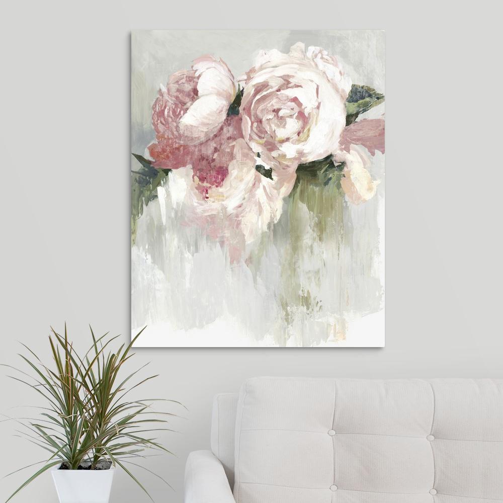 Greatbigcanvas Peonies By Asia Jensen Canvas Wall Art 2529863 24 24x30 The Home Depot