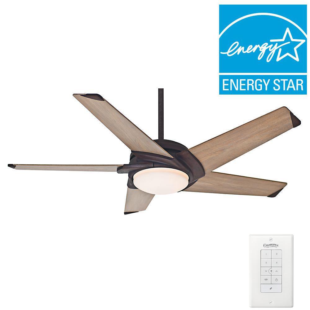 Casablanca Stealth 54 in. Indoor Industrial Rust Ceiling Fan with