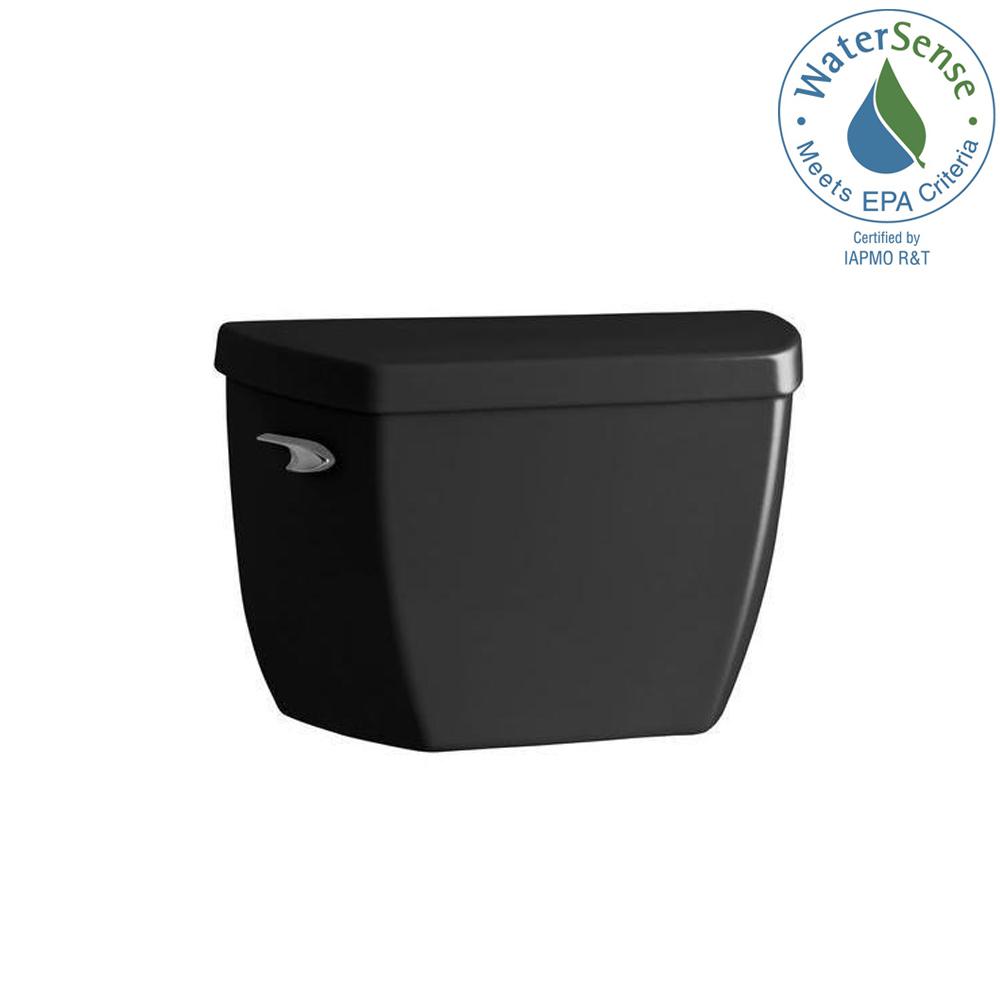 KOHLER Highline 1.0 GPF Single Flush Toilet Tank Only in BlackK4484T