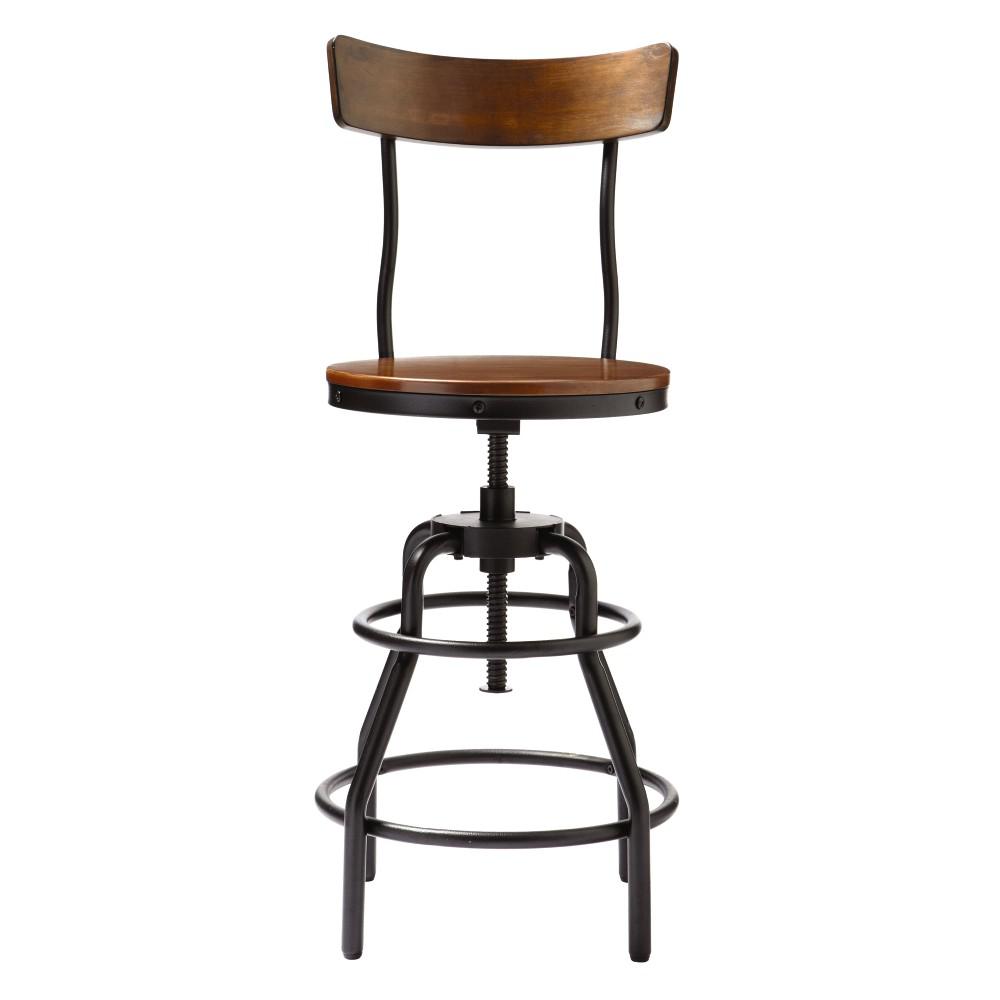 Home Decorators Collection Mansard Adjule Height Home Decorators Collection Mansard Adjule Height Black Bar Stool With Backrest