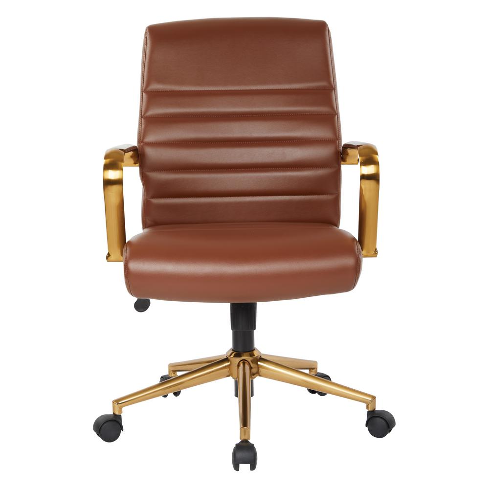 Saddle Leather Office Chair : Jaxon Swivel Desk Chair, Saddle Leather