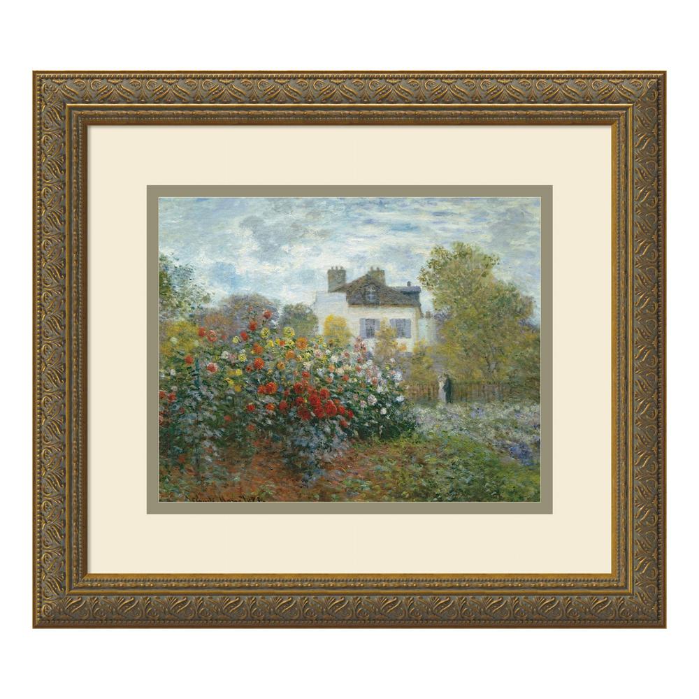 Amanti Art 16 In W X 14 H The Artist S Garden At Argenteuil - Claude Monet Painting In His Garden At Argenteuil 1873 Amanti Art 16 In W X 14 H The Artist S Garden At Argenteuil - Claude Monet Painting In His Garden At Argenteuil 1873
