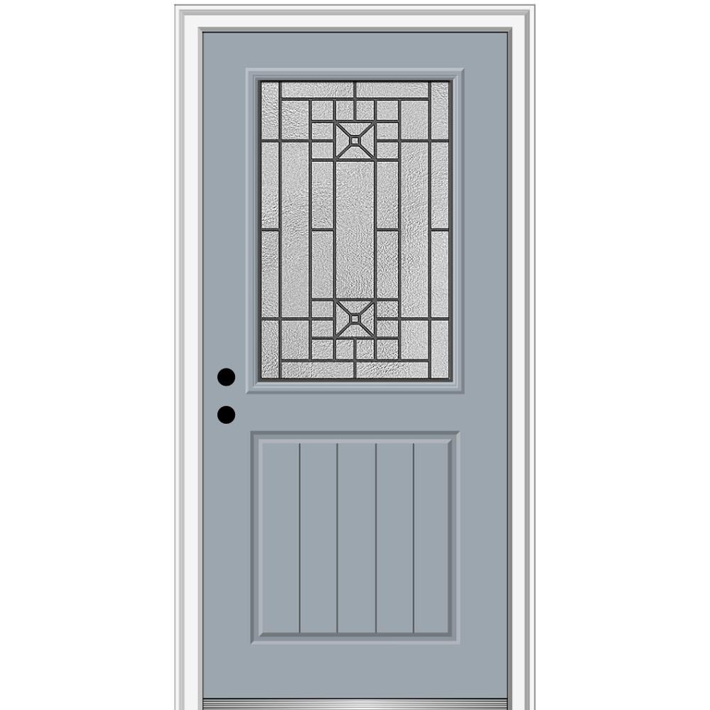 MMI Door 32 in. x 80 in. Courtyard RightHand 1/2 Lite