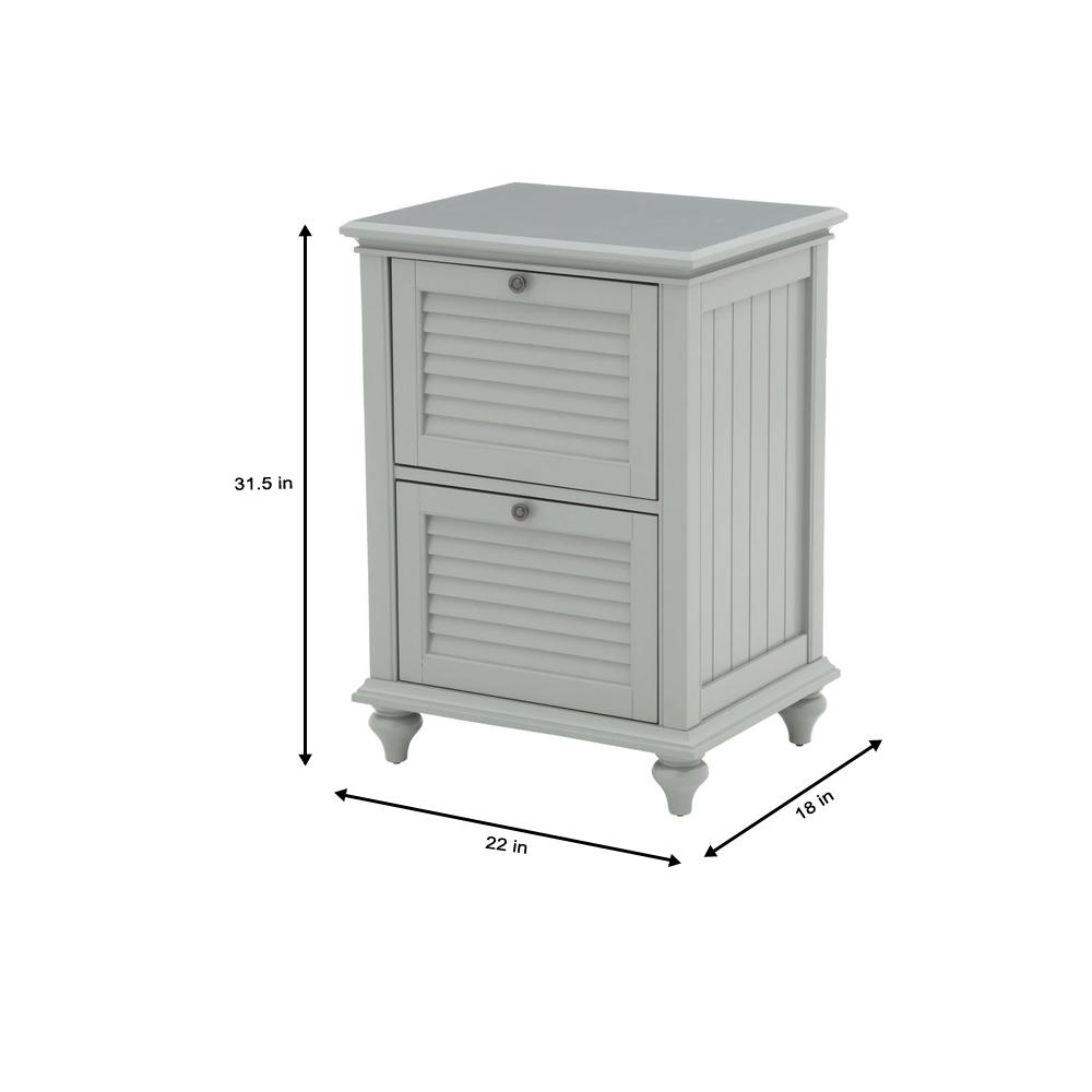 Home Decorators Collection Hamilton 2 Drawer Grey File Cabinet