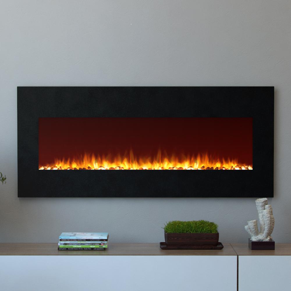 Give your home a neat and presentable look by choosing this excellent Moda Flame Oxford Wall Mounted Electric Fireplace in Black.