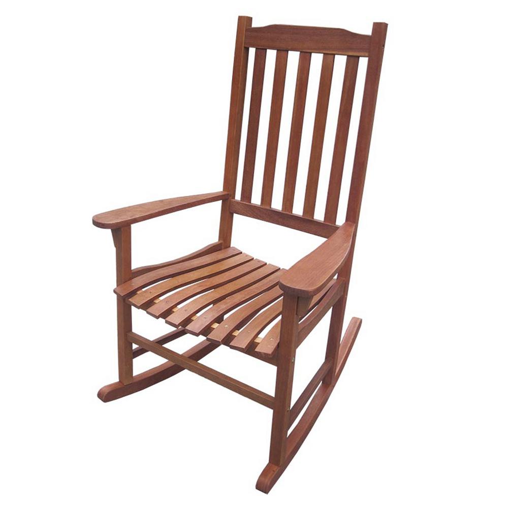 northbeam Wood Natural Stained Outdoor Rocking Chair-MPG-PT-41110 - The