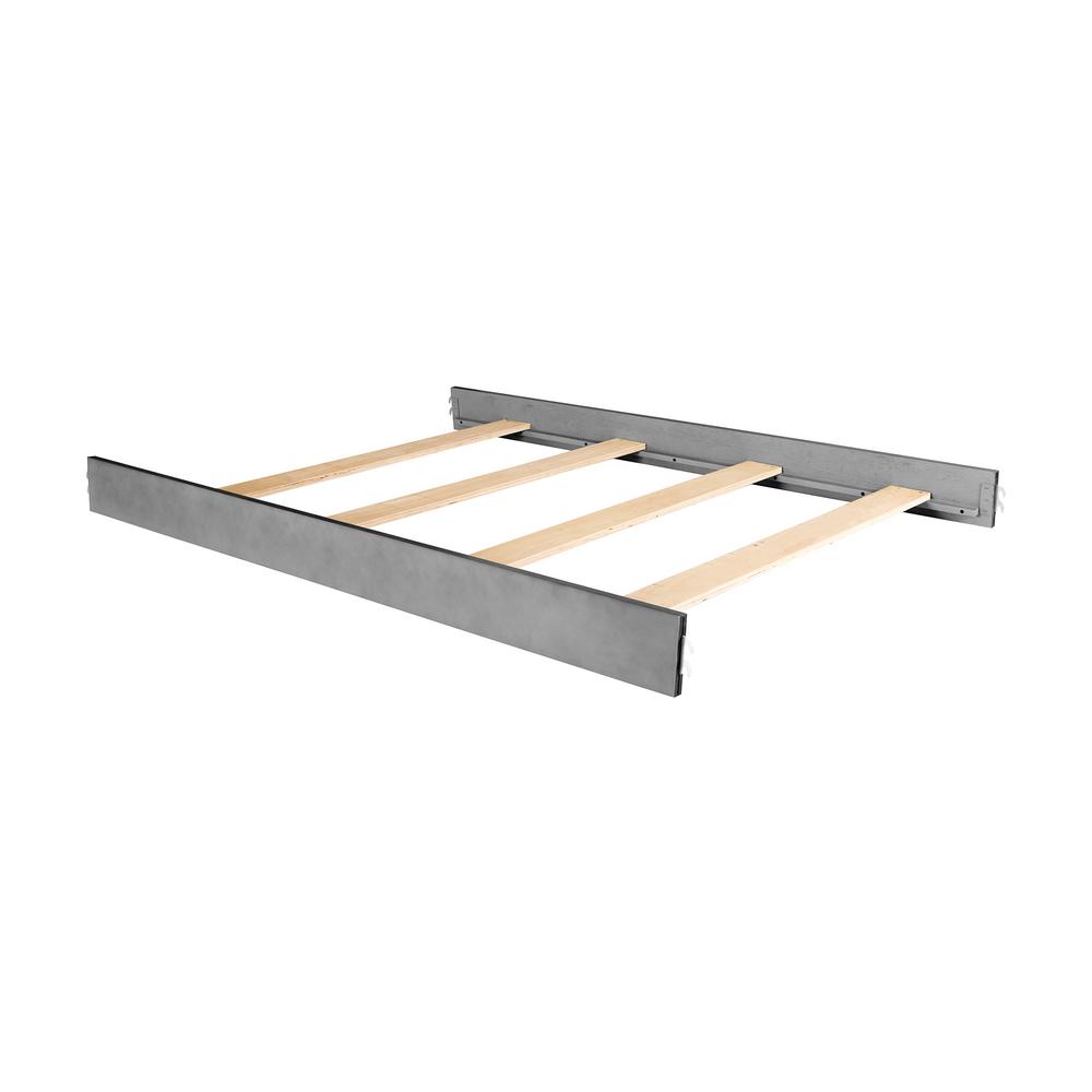 Evolur Storm Grey Wooden Full Size Bed Rail 1 Pack 812 Sgy The