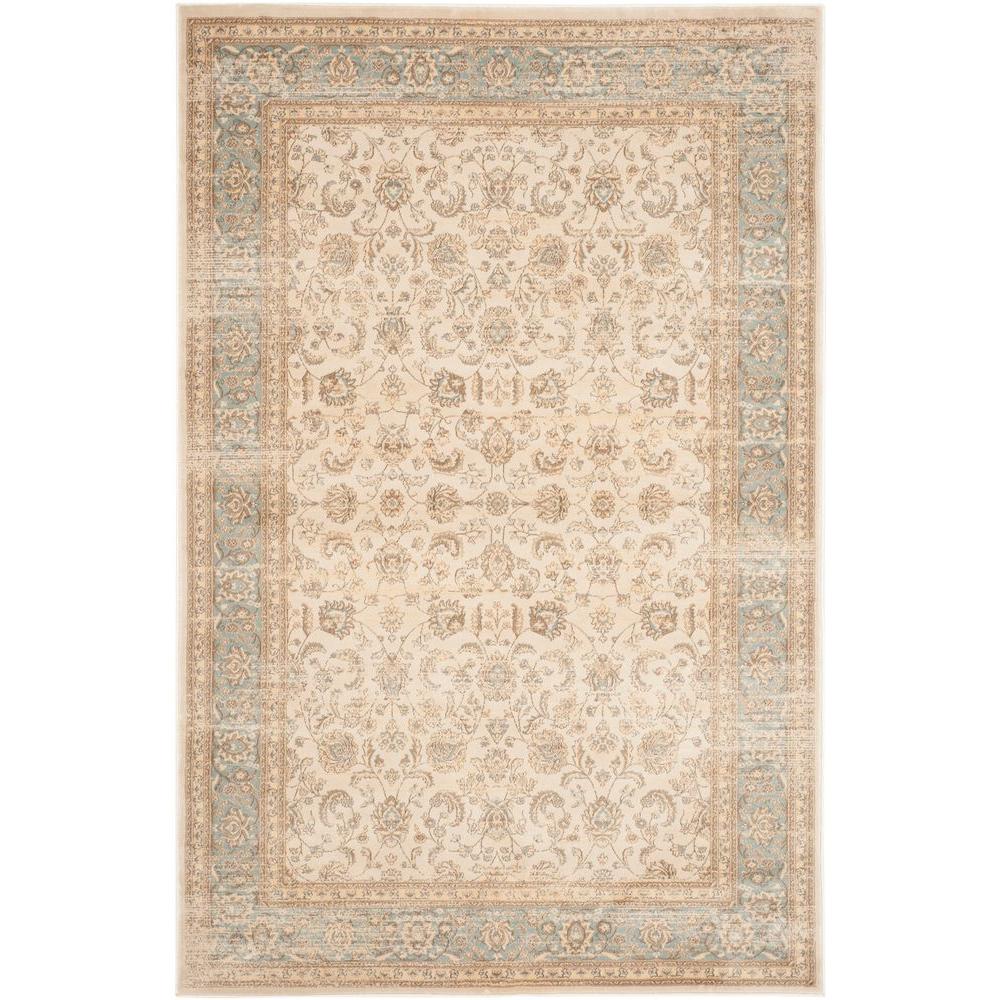 Safavieh Vintage Ivory/Light Blue 4 ft. x 5 ft. 7 in. Area RugVTG571A