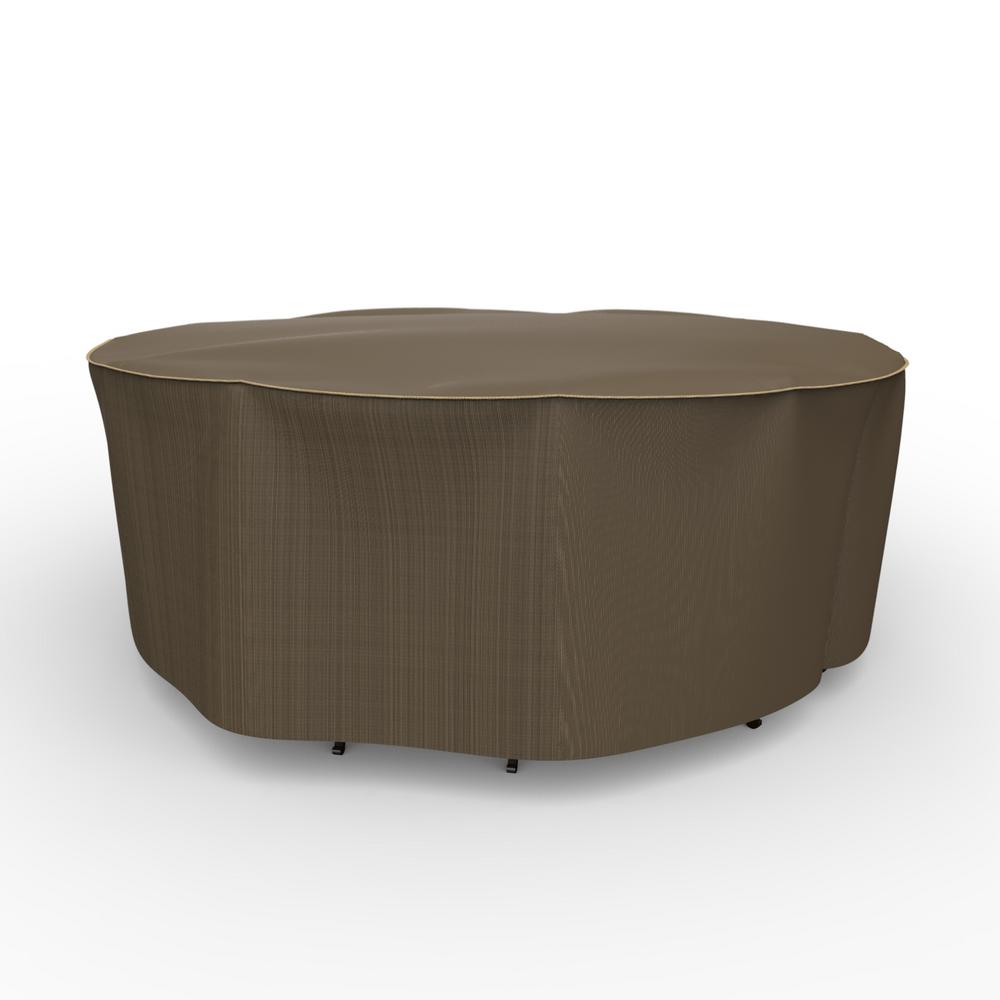 Budge Industries Rust-Oleum 2-Tone Oval Dining Set Cover Table and Up to 6 Chairs