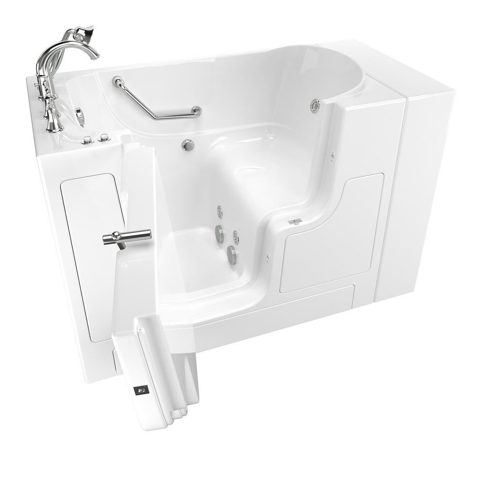 White Jetted Whirlpool Bathtubs Bath The Home Depot