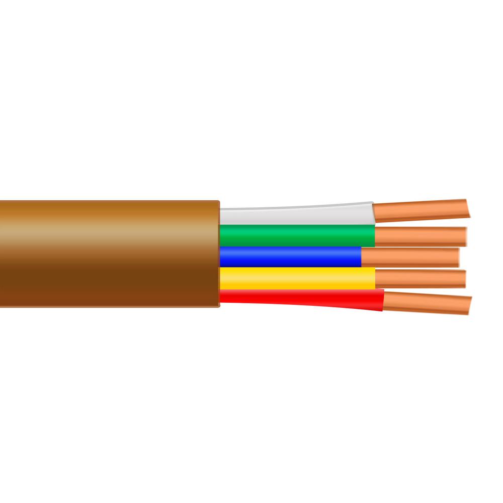 500 Ft 20 5 Solid Bc Cmr Cl2r Brown Thermostat Wire