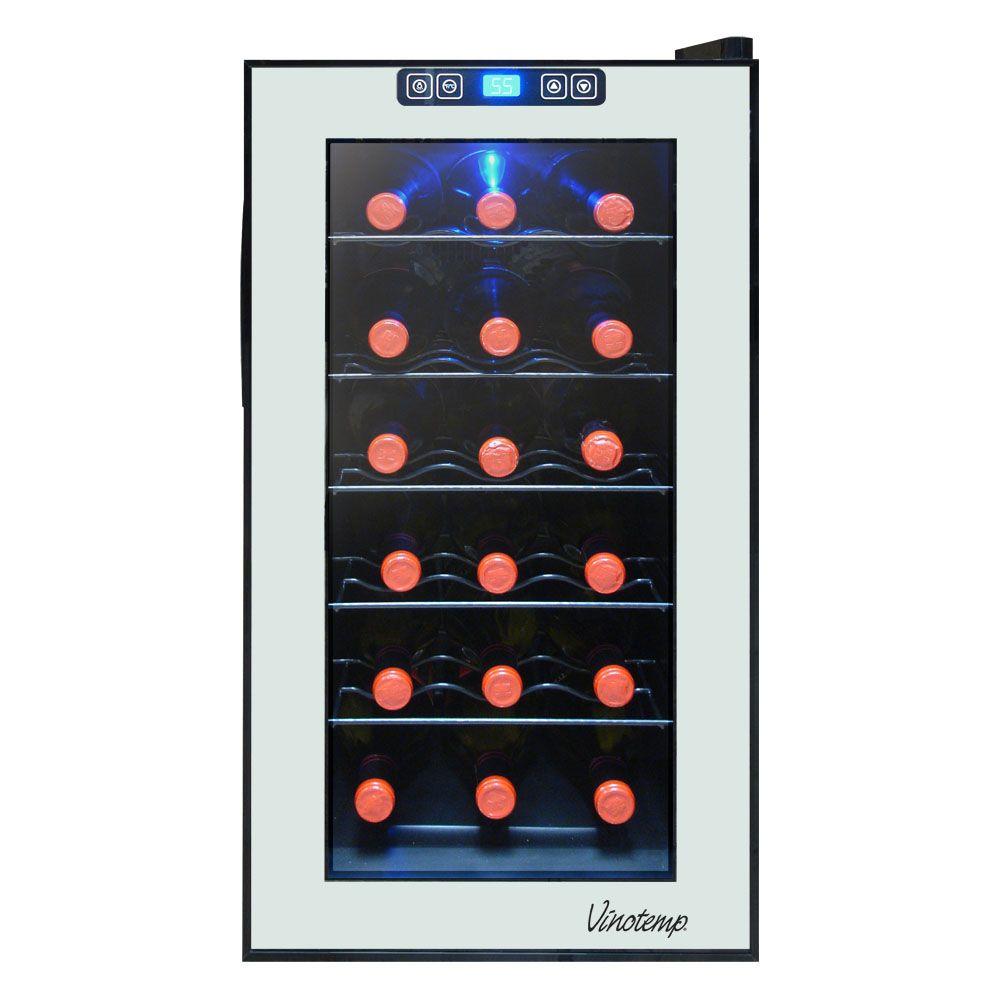 Vinotemp 18Bottle Mirrored Thermoelectric Wine CoolerVT18TSBM The