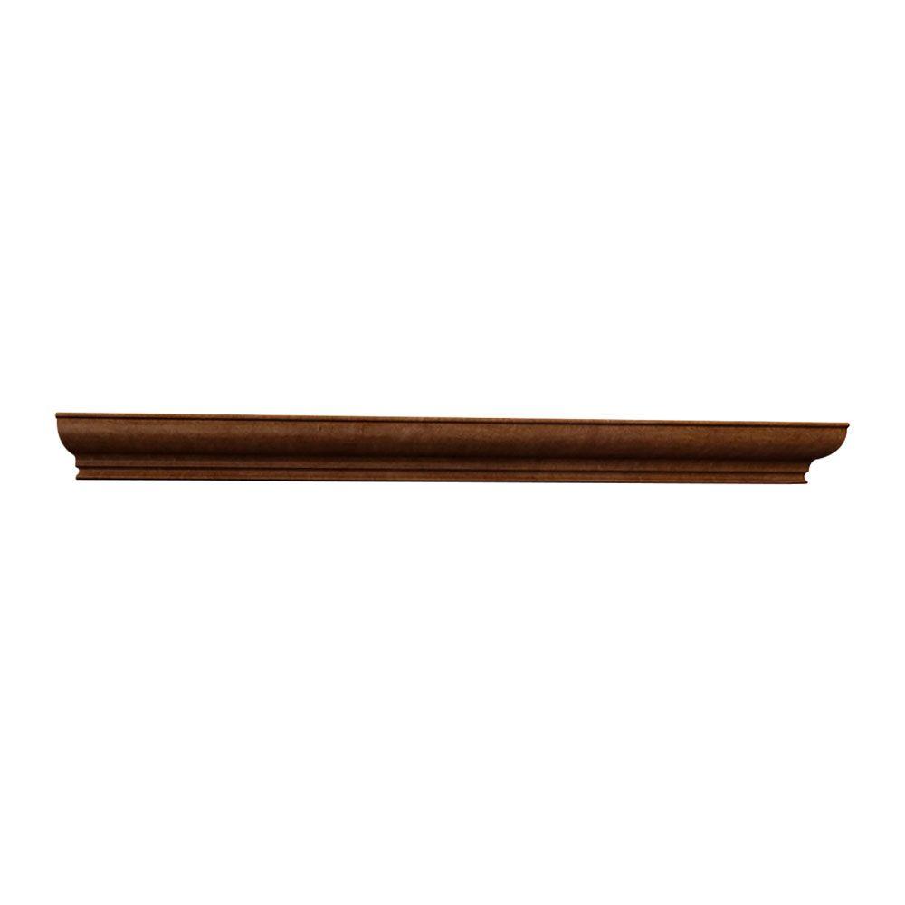 Hampton Bay 2 in. x 90 in. Crown Molding in CognacX6CMCOG The Home