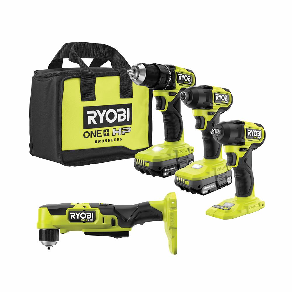 Reviews for RYOBI ONE+ HP 18V Brushless Cordless Compact 4-Tool Combo