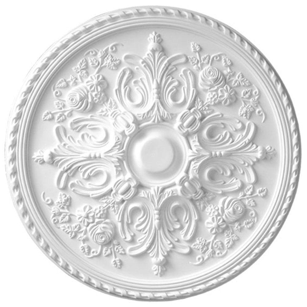 American Pro Decor 32 5 8 In X 2 In Floral Polyurethane Ceiling