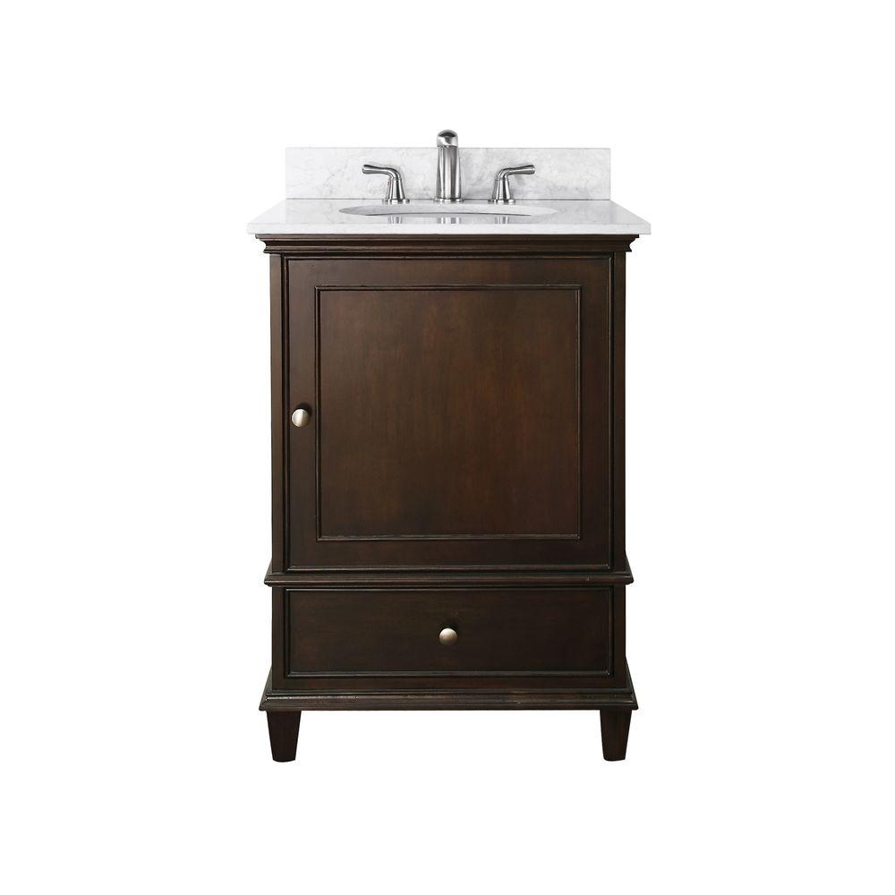 Avanity Windsor 25 In W X 22 D 35 H Vanity Walnut With Avanity Windsor 25 In W X 22 D 35 H