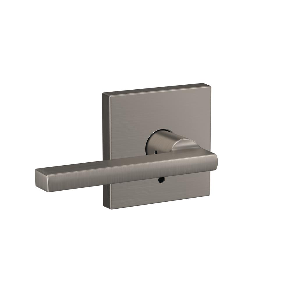 Schlage Custom Latitude Satin Nickel Collins Trim Dummy Door Lever