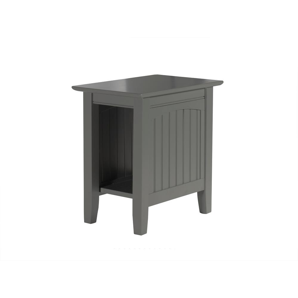 Atlantic Furniture Nantucket Grey Chair Side Table Ah13309 Atlantic Furniture Nantucket Grey Chair Side Table Ah13309 The Home Depot