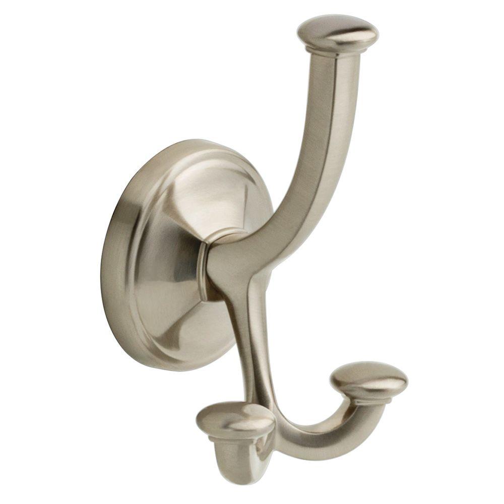 Delta Portman Triple Towel Hook in Brushed Nickel-PTM35-SN - The Home Depot