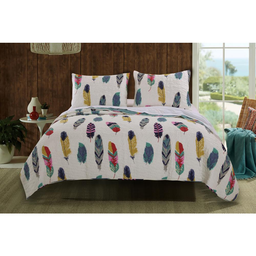 3-Piece King Black Linen Plus Collection Over size Bedspread Coverlet Set