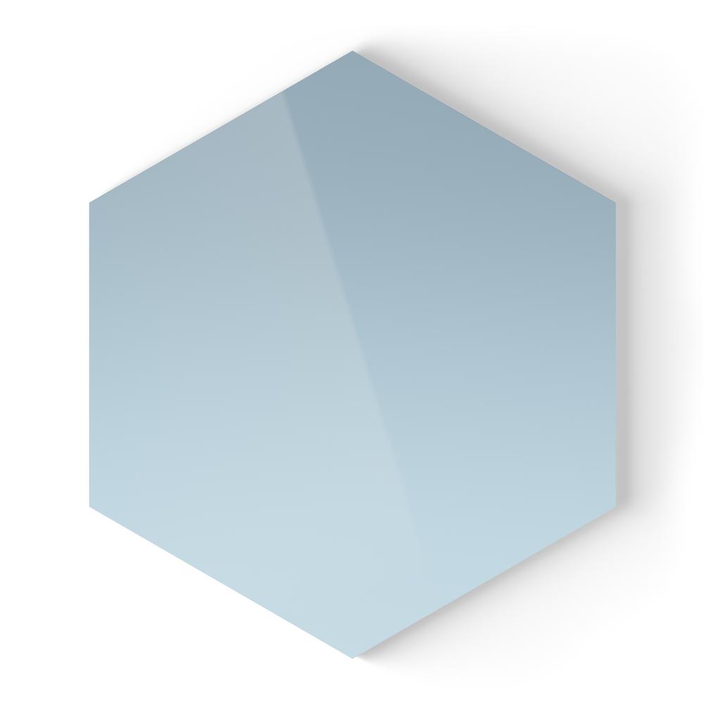 Inoxia SpeedTiles Giant Hexagon Blue Gray 9.38 in. x 10.83 ...