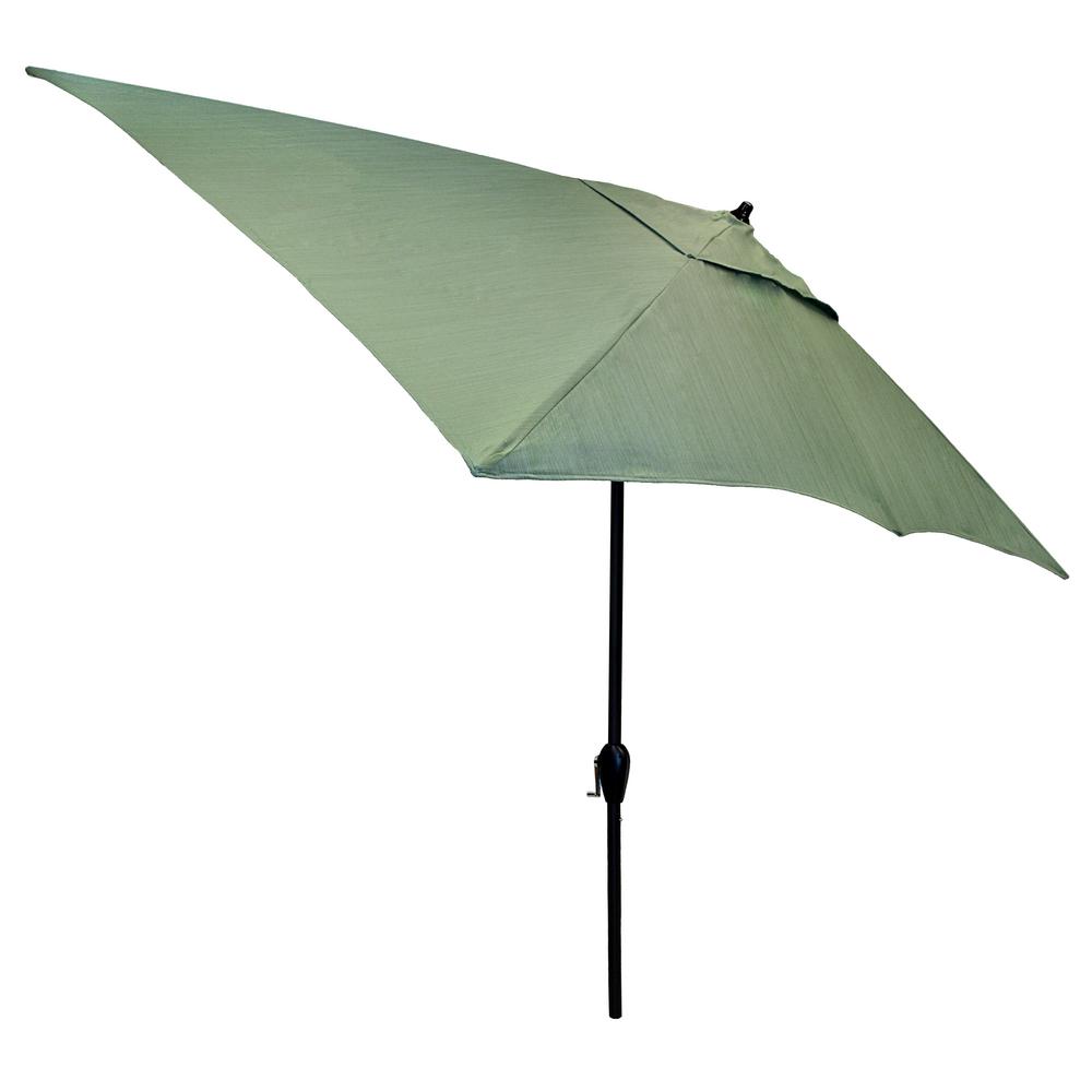 Hampton Bay 9 Ft Aluminum Patio Umbrella In Sunbrella Canvas Henna Hampton Bay 10 Ft X 6 Aluminum Patio Umbrella In Surplus With Tilt