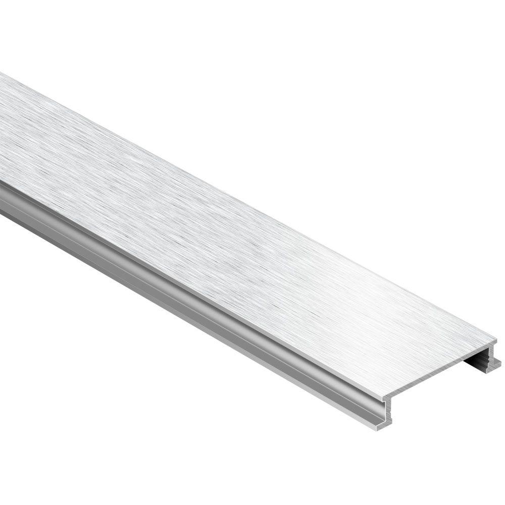 Schluter Designline Brushed Chrome Anodized Aluminum 1/4 in. x 8 ft. 2