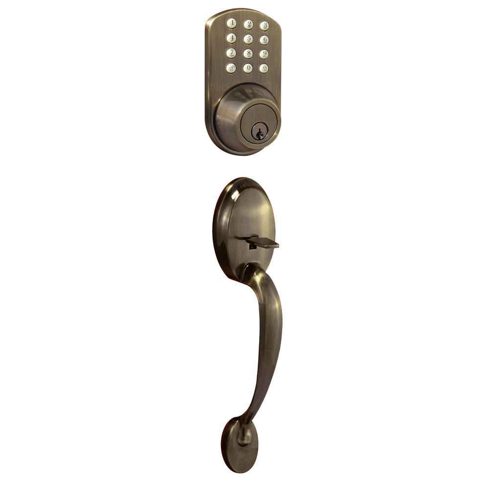 keypad door knob and deadbolt