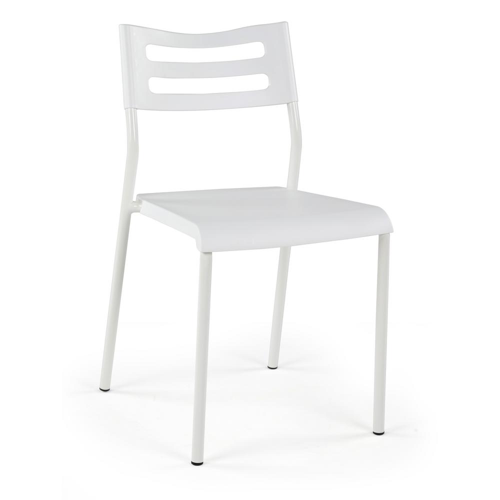 Industrial White Desk Chair Lt404 The Home Depot