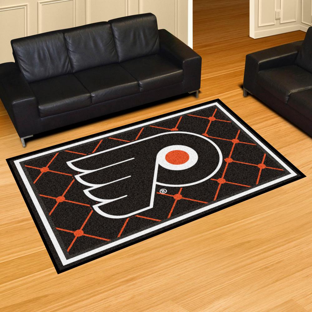 Fanmats Philadelphia Flyers 5 Ft X 8 Ft Area Rug 10490 The