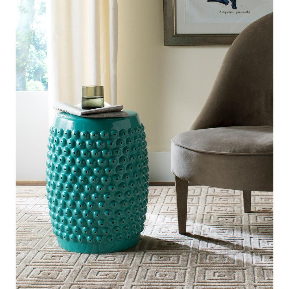 Aqua Patio Tables Furniture The Home Depot Stella Nail Aqua Head Patio Stool