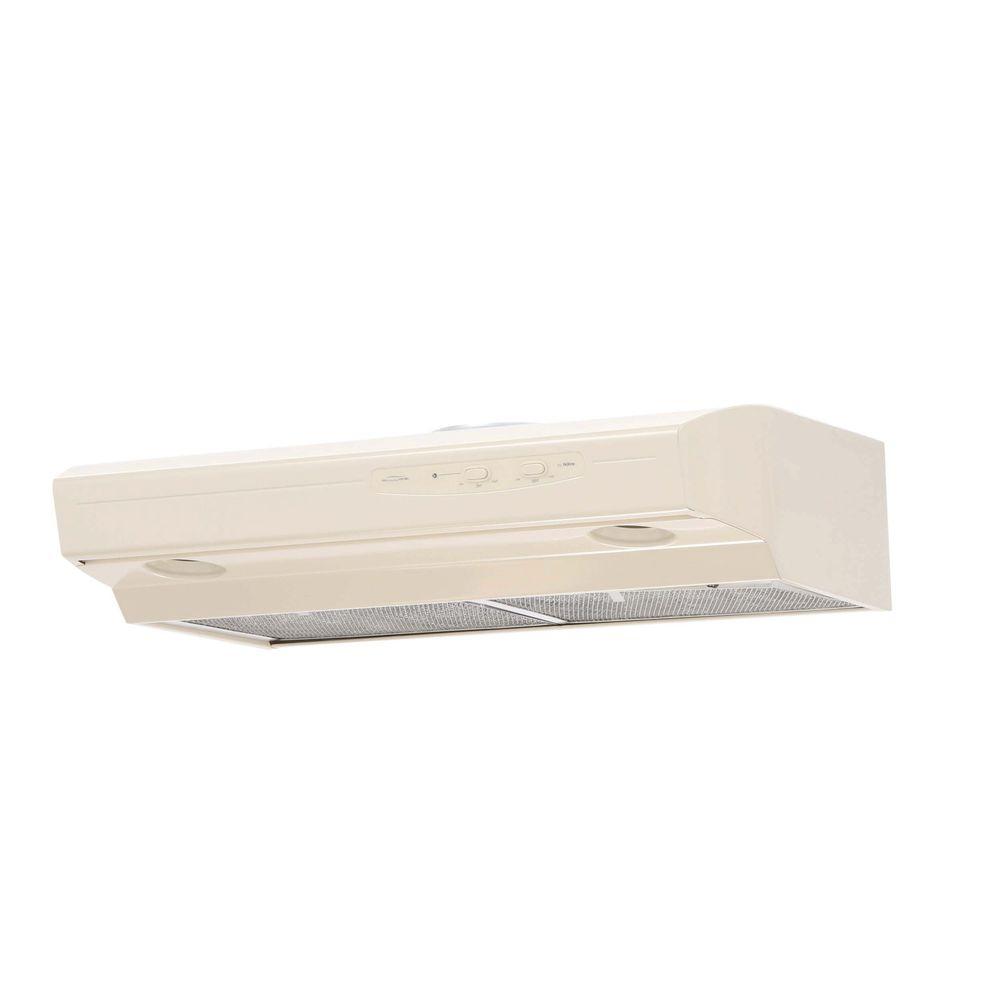 Nutone Allure I Series 30 In Convertible Under Cabinet Range Hood Nutone Allure I Series 30 In Convertible Under Cabinet Range Hood With Light Almond