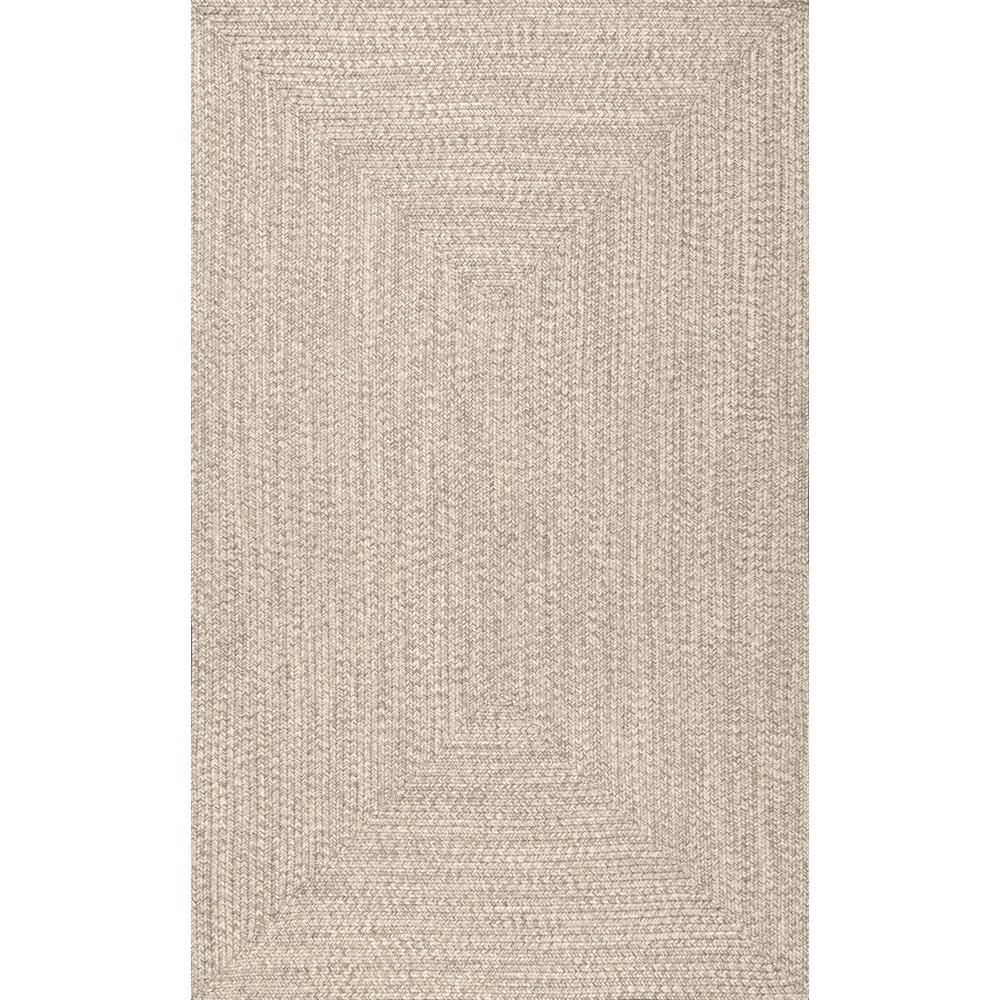 Nuloom Lefebvre Casual Braided Tan 5 Ft X 8 Ft Indoor Outdoor