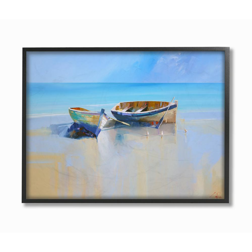 The Stupell Home Decor Collection 24 In X 30 In Two Row Boats