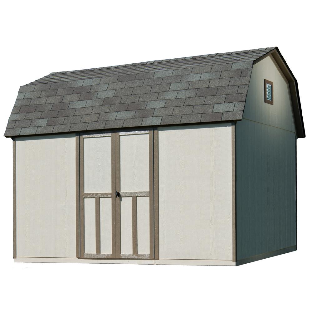 Tuff Shed Installed Tahoe 8 ft. x 12 ft. x 8 ft. 6 in. Painted Wood Storage Building Shed with