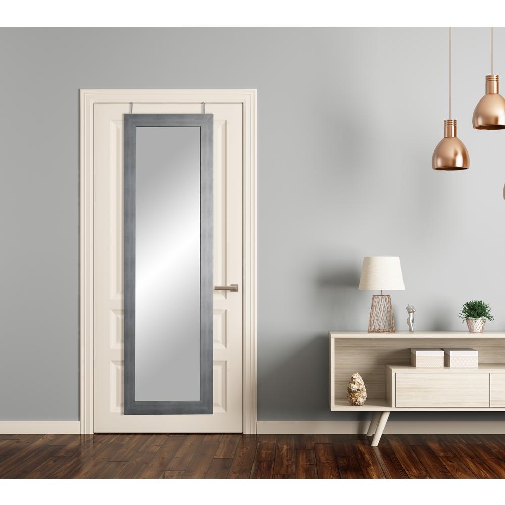 Brandtworks 21 5 In X 71 In Cool Muted Silver Over The Door Full