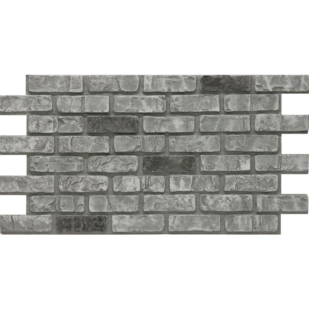 Urestone Cape Cod 24 in. x 46-3/8 in. x Faux Used Brick Panel (4-Pack