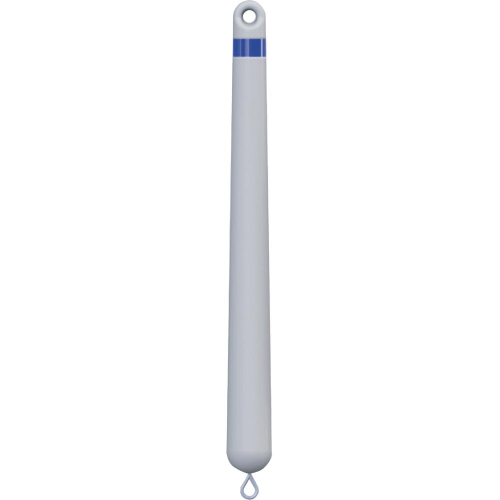Jim-Buoy 6 inch x 36 inch Winter Spar Buoy in White with Blue Reflective Tape by Jim-Buoy