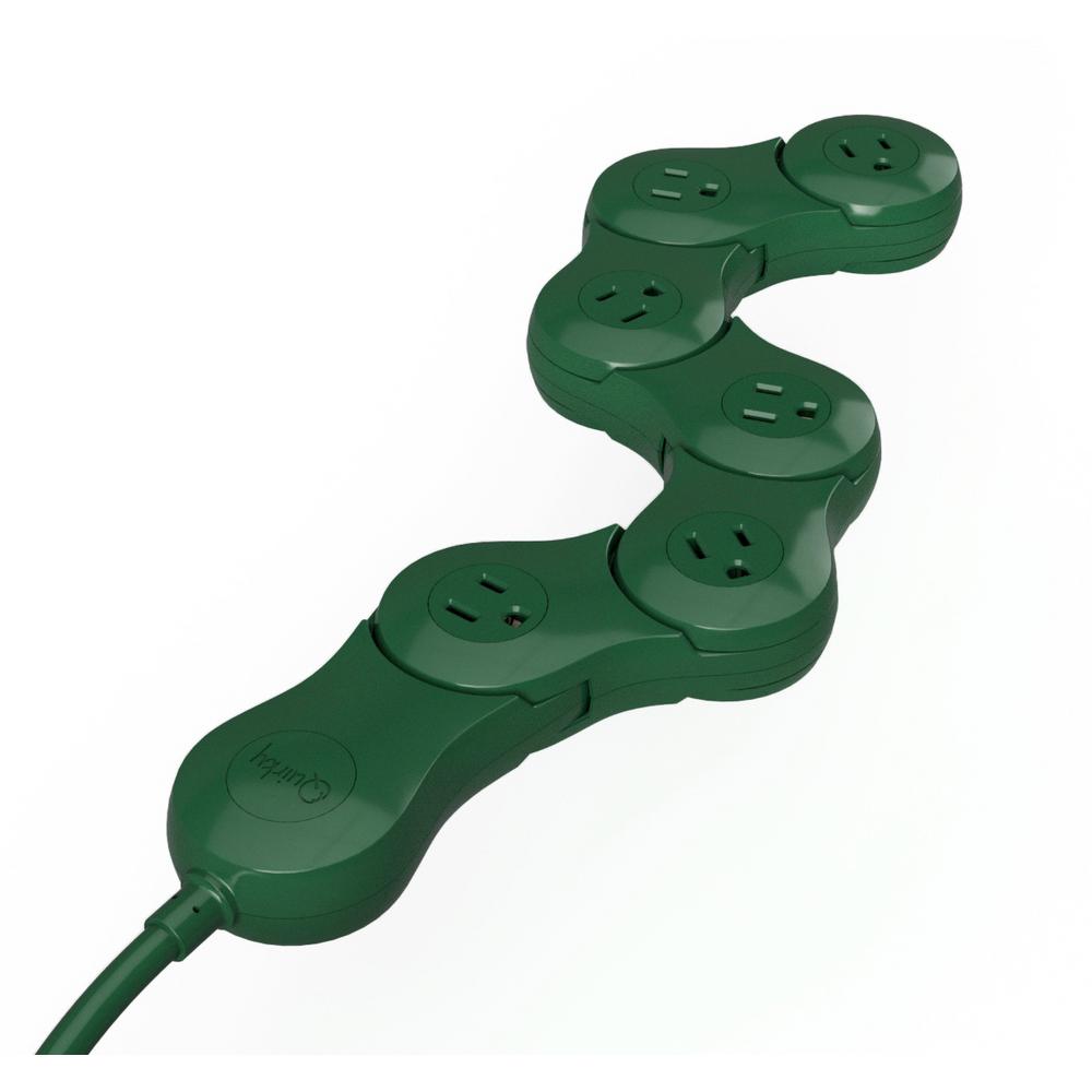 UPC 081306104869 product image for Quirky Pivot Power Holiday Flexible 6-Outlet Surge Protector with 5 ft. Cord, Ho | upcitemdb.com
