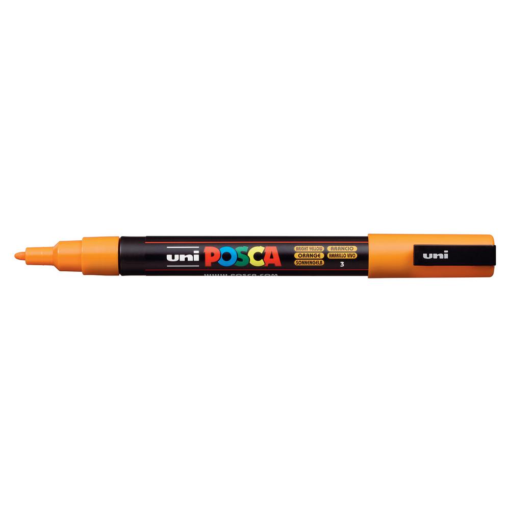 POSCA PC3M Fine Bright Yellow Paint Marker076883 The Home Depot