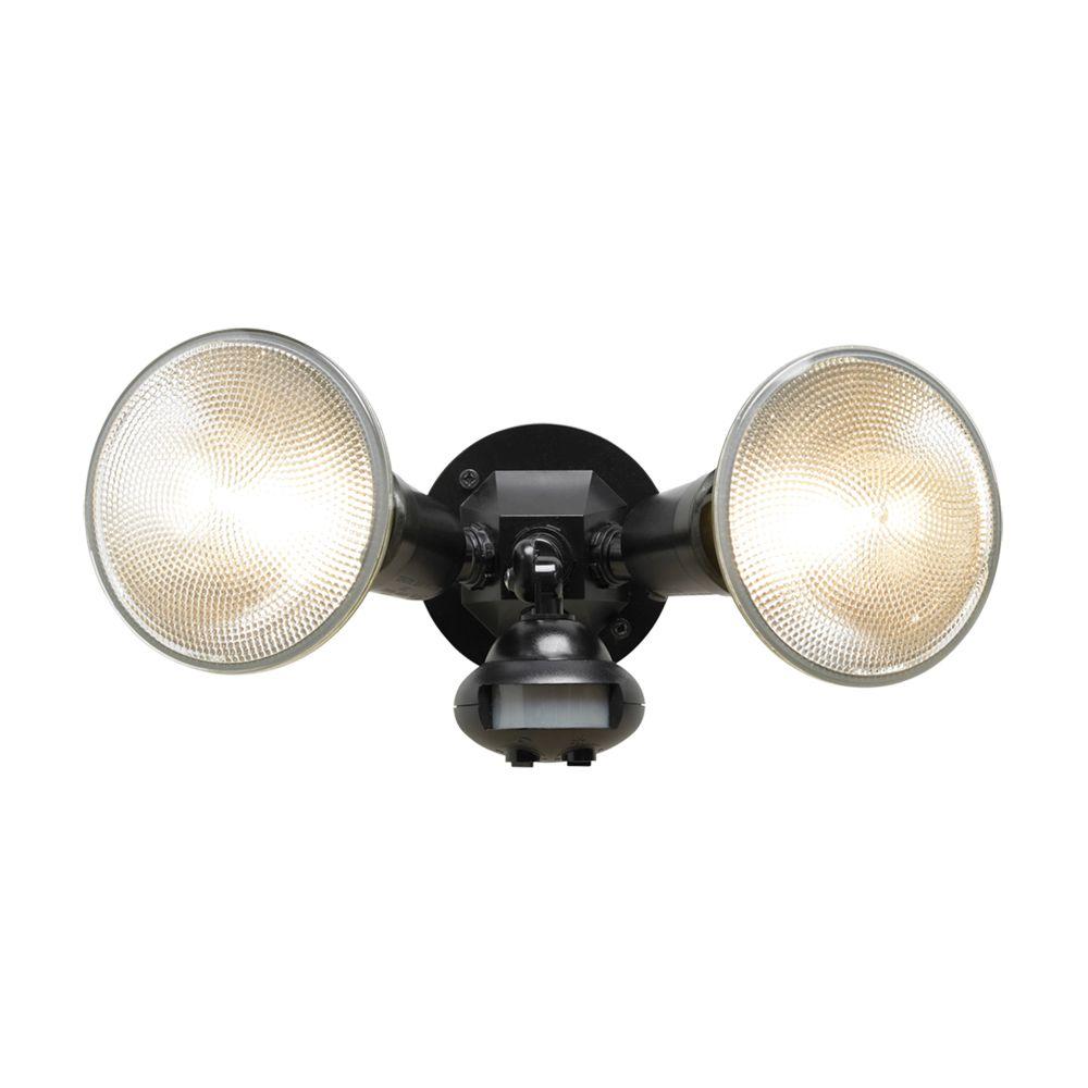 Timer No Bulbs Included Floodlights Outdoor Security Lighting 110 Degree Black Motion Activated Sensor Outdoor Security Flood Light