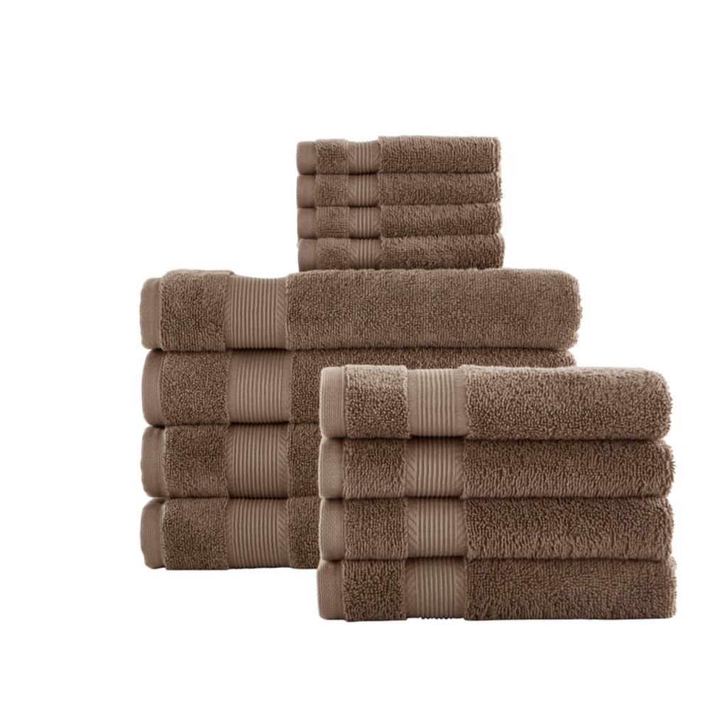 StyleWell 12Piece Hygrocotton Towel Set in Fawn Brown AT17643_Fawn